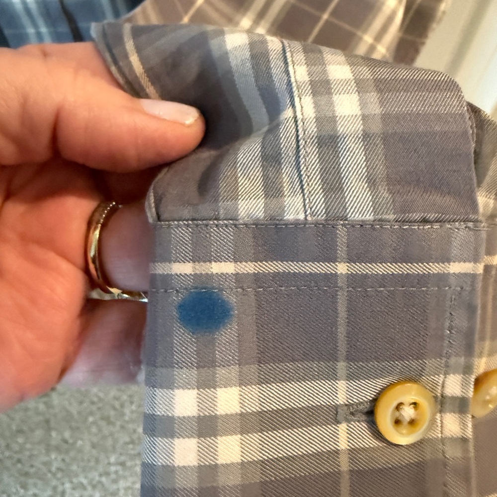 Burberry London Men's Plaid Button-Down Shirt 3XL - Picture 4 of 5